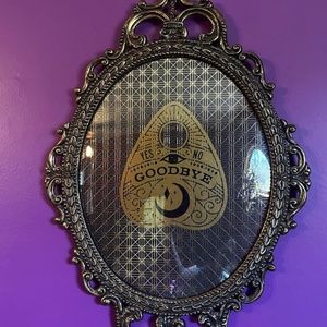 Antique Bubble Glass Frame Ouija Design - listing for Terra S.